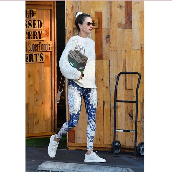 Wolven Reverie Legging Mandala Bali Print Active Wear Bohemian - Picture 6 of 6